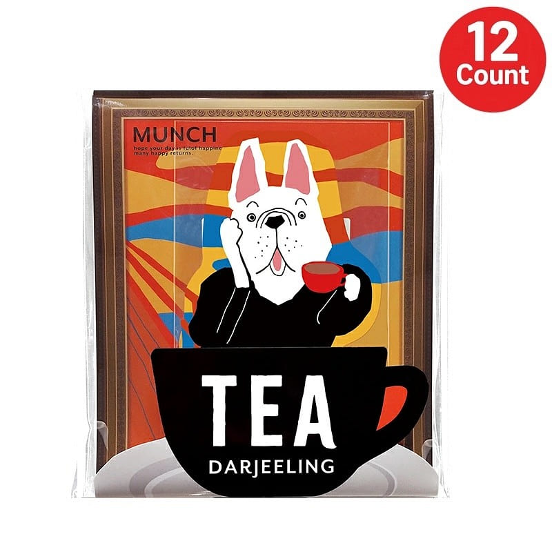 Art Museum French Bulldog Darjeeling Tea 12 Count 1 bunch