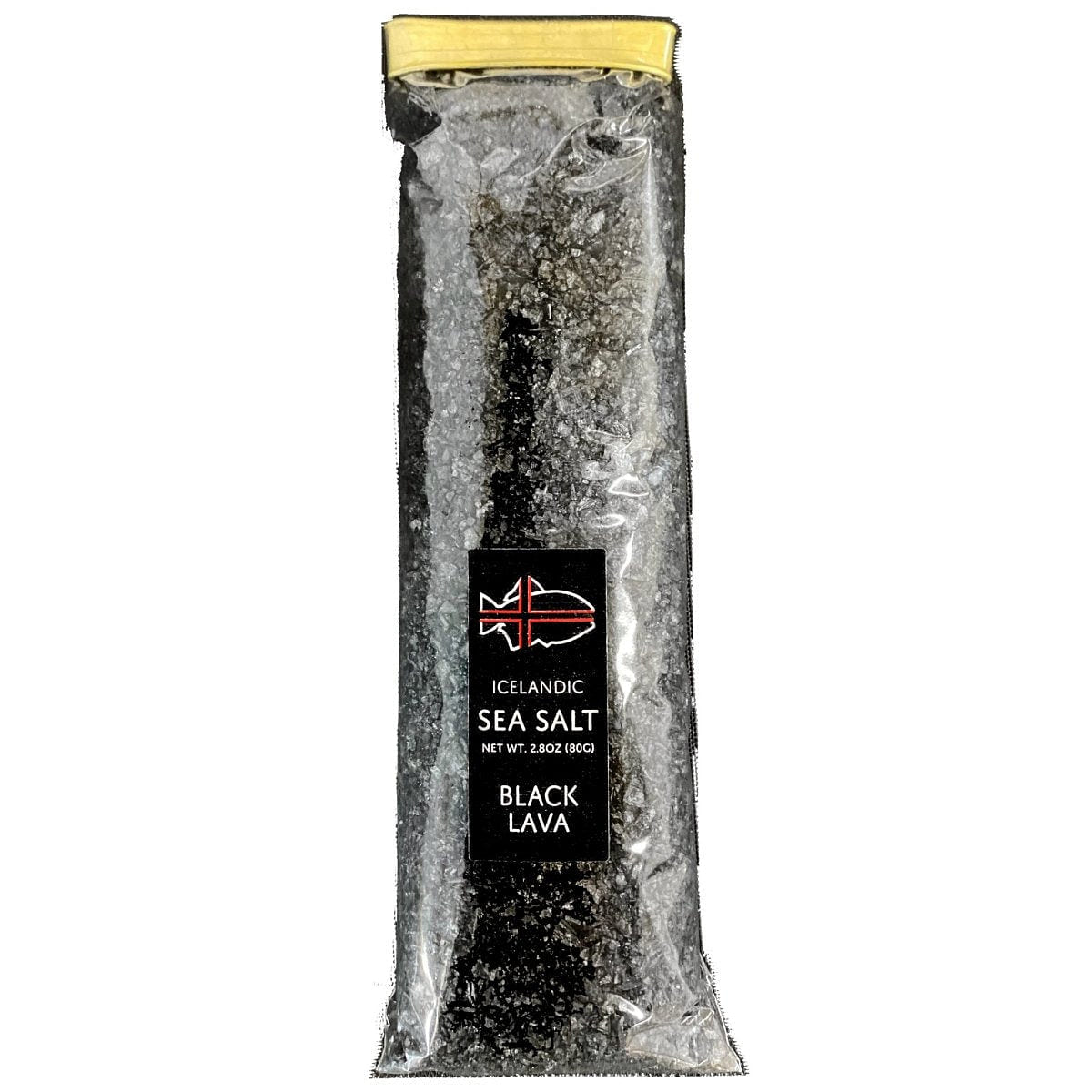 Black Lava - Icelandic Sea Salt 80gr Cellophane Bag 1 each