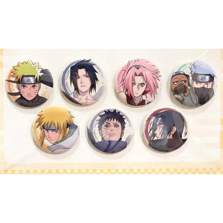 【日本直送】NARUTO 疾风传角色徽章收藏（共7种／随机1种入），购买7个整盒发货  在库限定 售完为止。