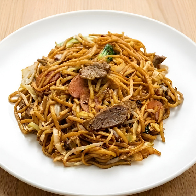 Stir Fried Noodle w/ Beef & Ham 550g 1 each
