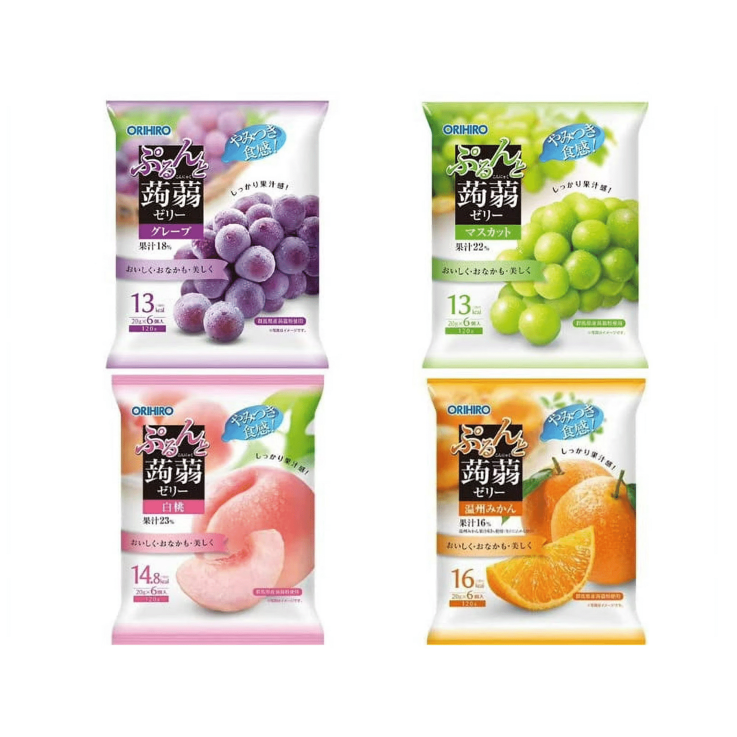 Orihiro Jelly Candy 24 Piece ( 4 Flavors ) 24 count
