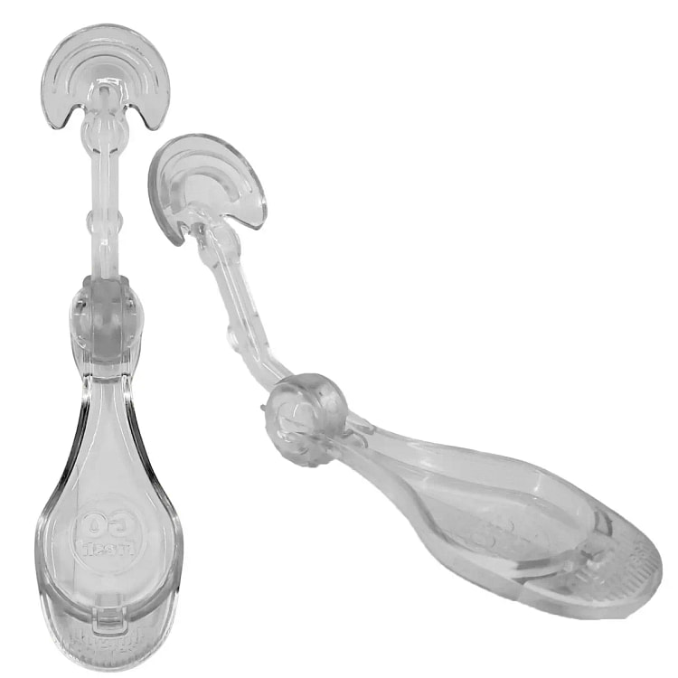 1 Clear Triple-Edge Folding Tongue Scrapers - Get 1 each