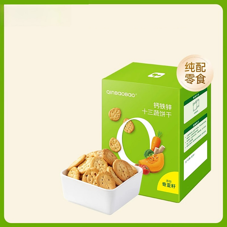 亲宝宝蔬菜造型饼干240g*1盒 240 克