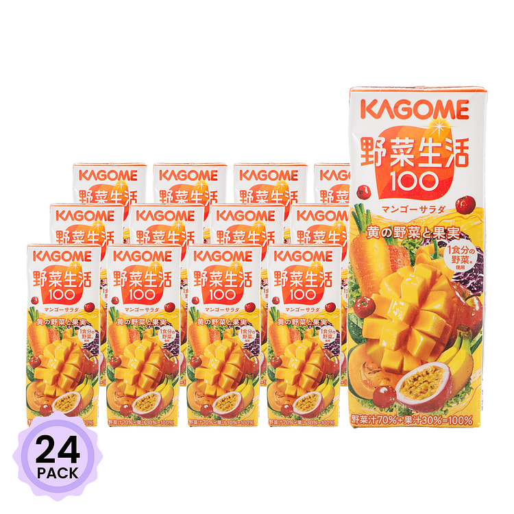 Kagome 蔬菜芒果汁 200 毫升*24 包