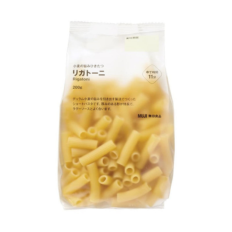 MUJI Fresh Wheat Rigatoni 200g
