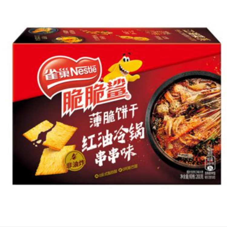 雀巢 脆脆鲨 薄脆饼干红油冷锅串串味 200g