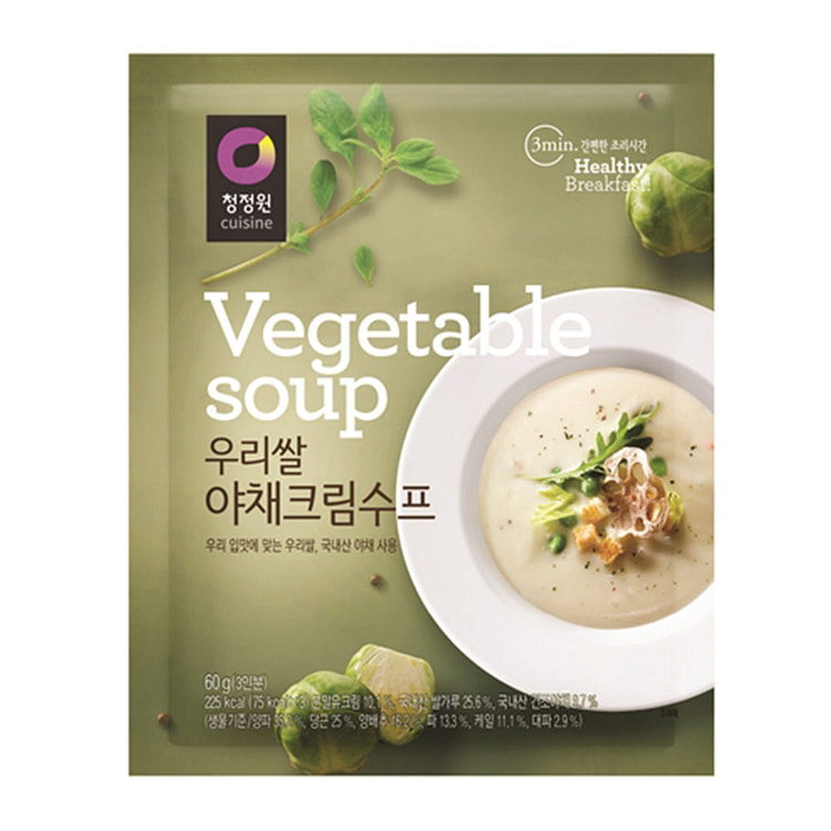 Chungjungone Vegetable Cream Soup (Powder) 60g 1 each