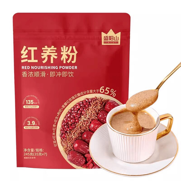红养粉五红粉红枣枸杞红豆五谷杂粮代餐粉245g 245 克