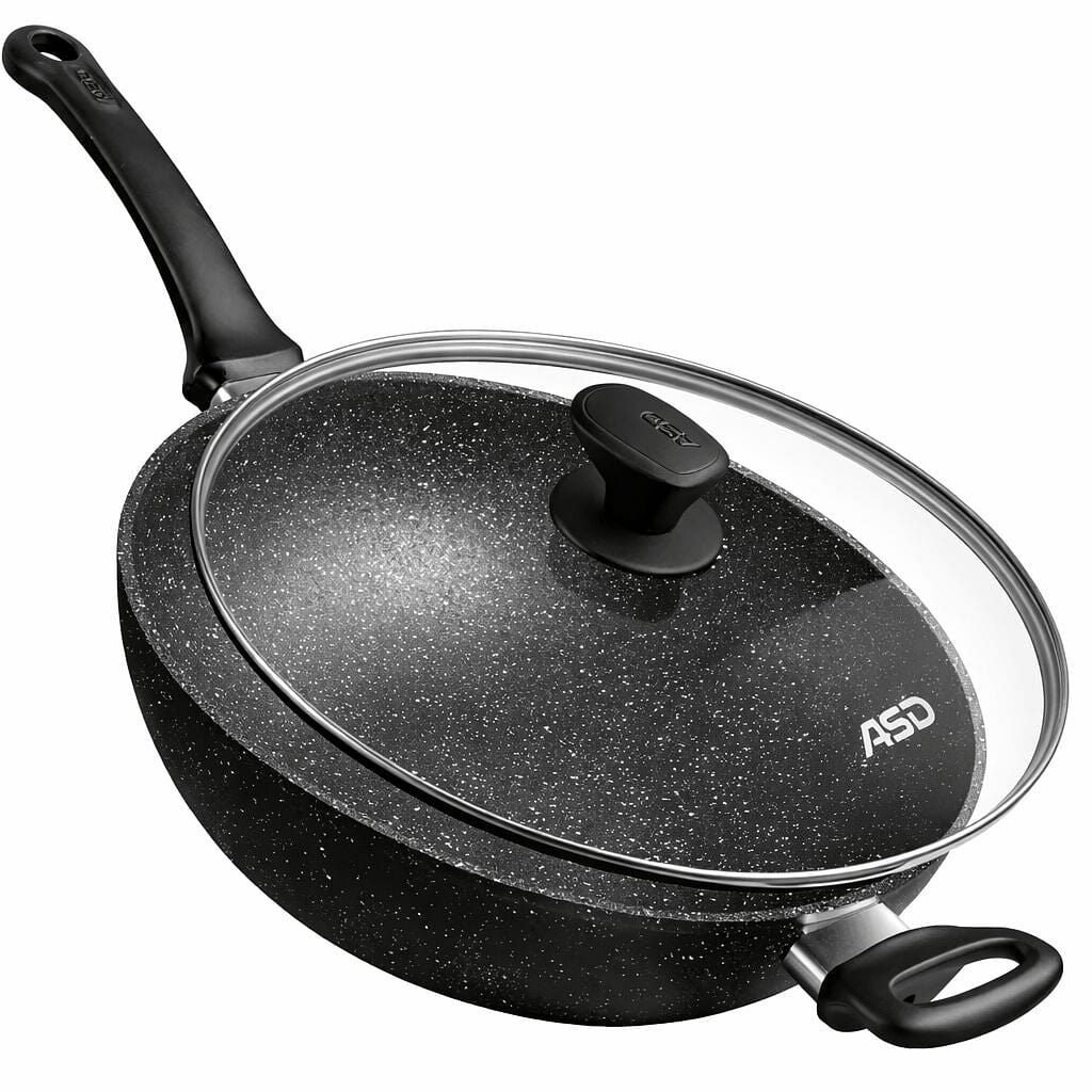 32cm 爱仕达炒锅麦饭石不粘炒菜锅 1 份