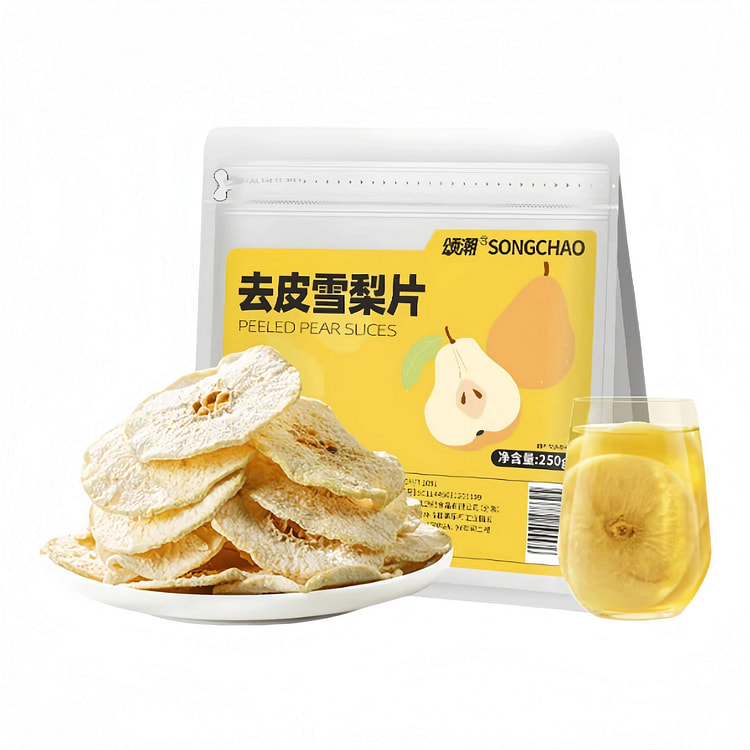 颂潮 去皮雪梨干雪梨片 250g*1袋 250 克