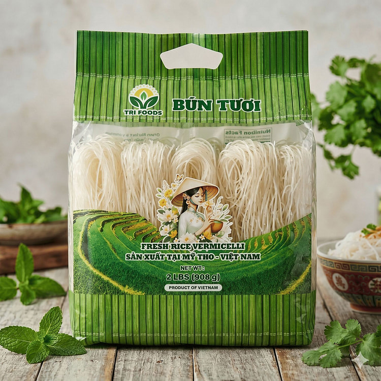 TRI Foods Fresh Rice Vermicelli 908g 908 g