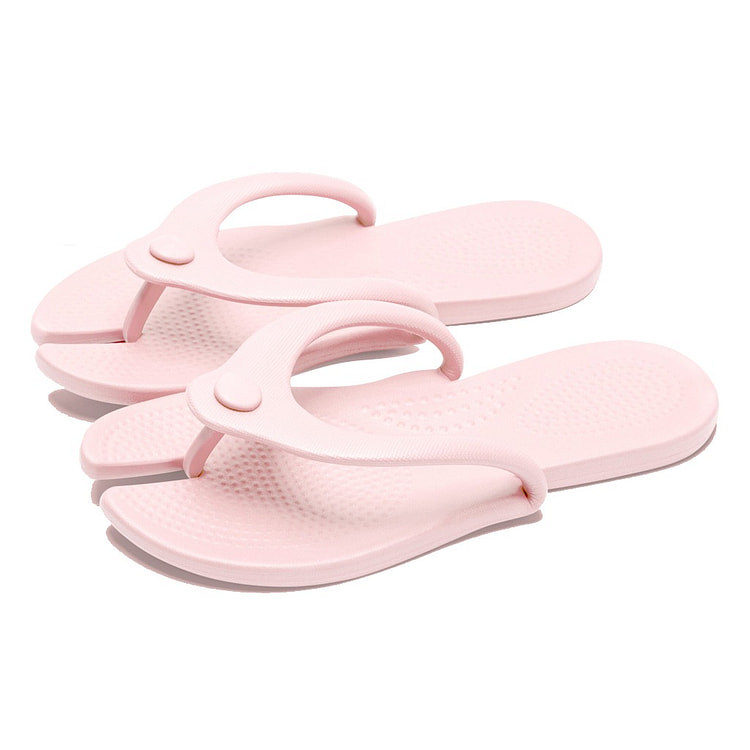 Foldable Travel Slippers In Pink F