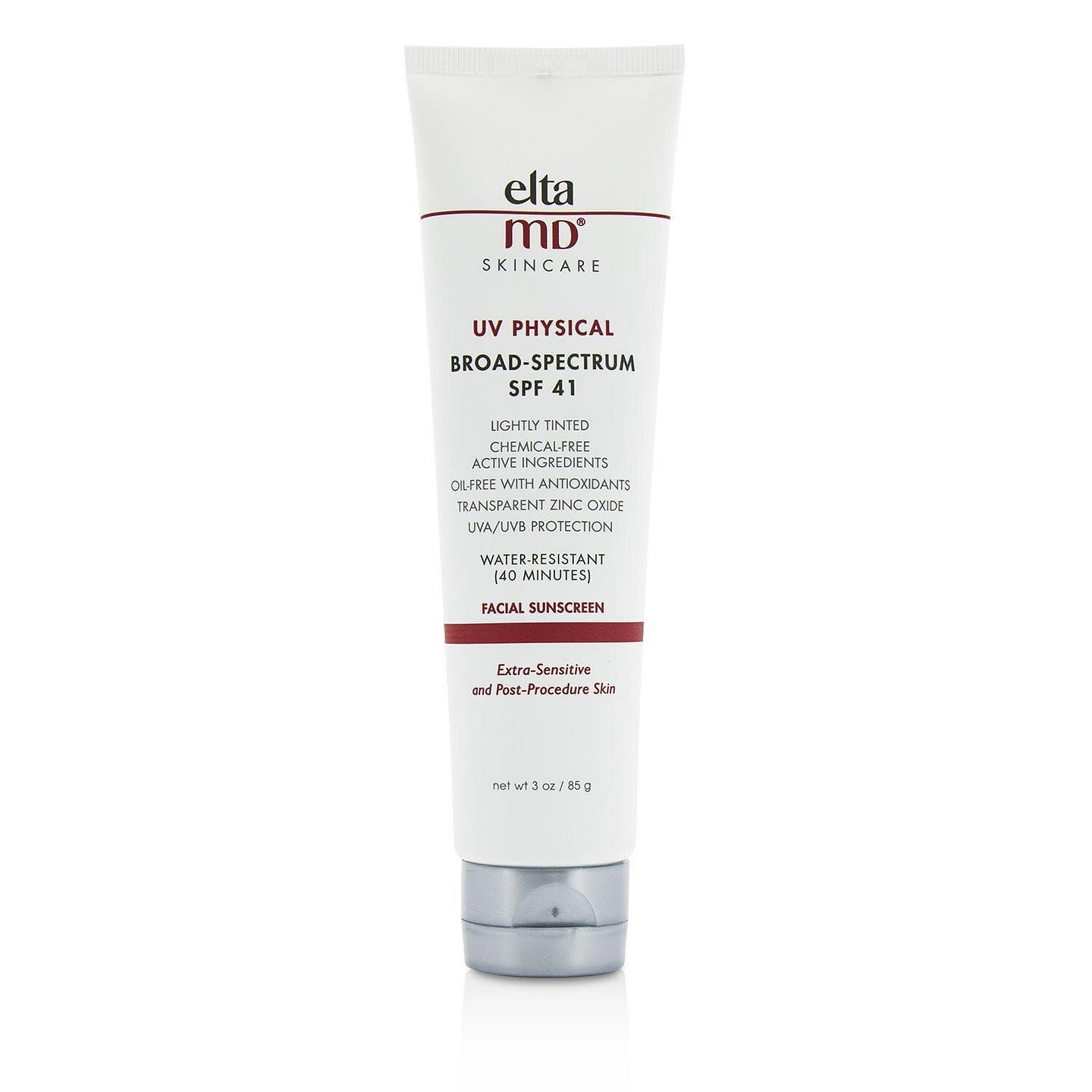 EltaMD UV Physical Water-Resistant Facial Sunscreen SPF (Tinted) – For Extra-Sensitive & Post-Procedure Skin 85g/3oz 85 g