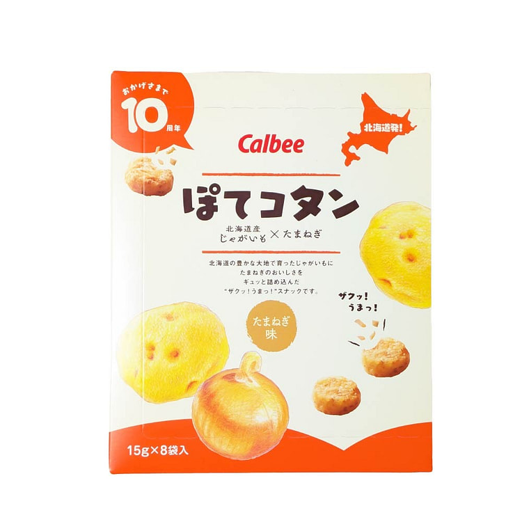Calbee Potekotan Hương Hành Tây 8 gói
