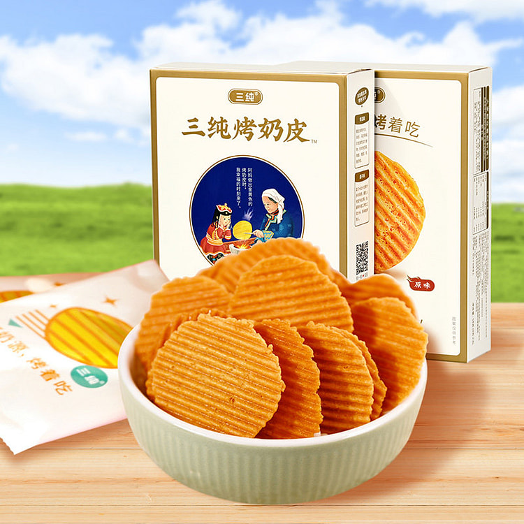 三纯烤奶皮小零食54g*1盒 54 克