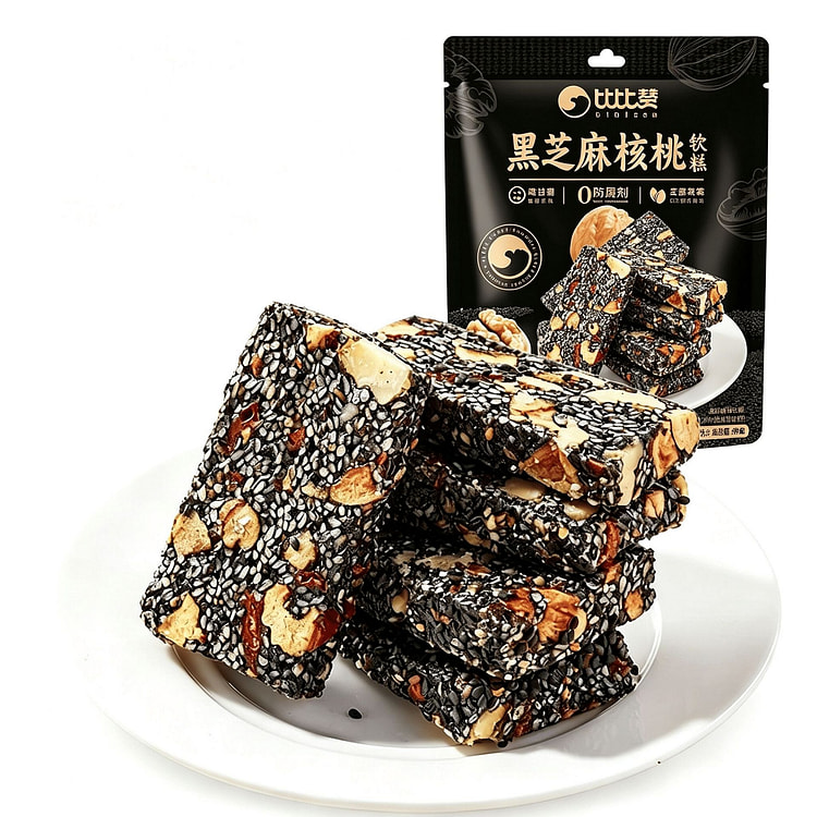 比比赞 黑芝麻核桃软糕 210g 210 克
