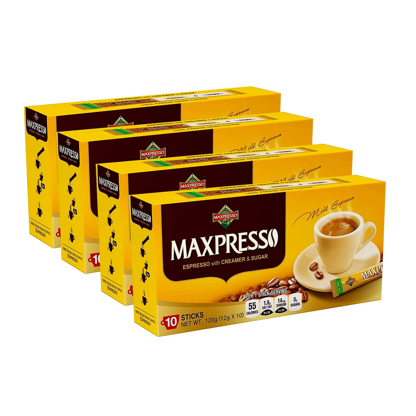 Maxpresso Korean Instant Coffee Mix – 40 Packets 480 g