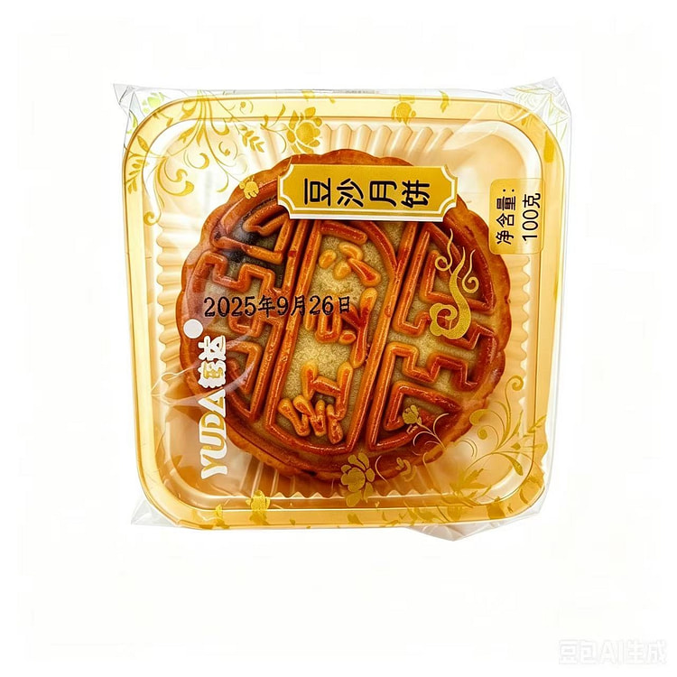 毓达 广式月饼红豆沙100g*4包 400 克