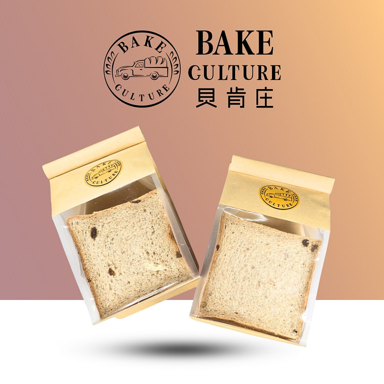 Bake Culture Whole Wheat Walnut Raisin Toast 2pk 200 g*2 pack