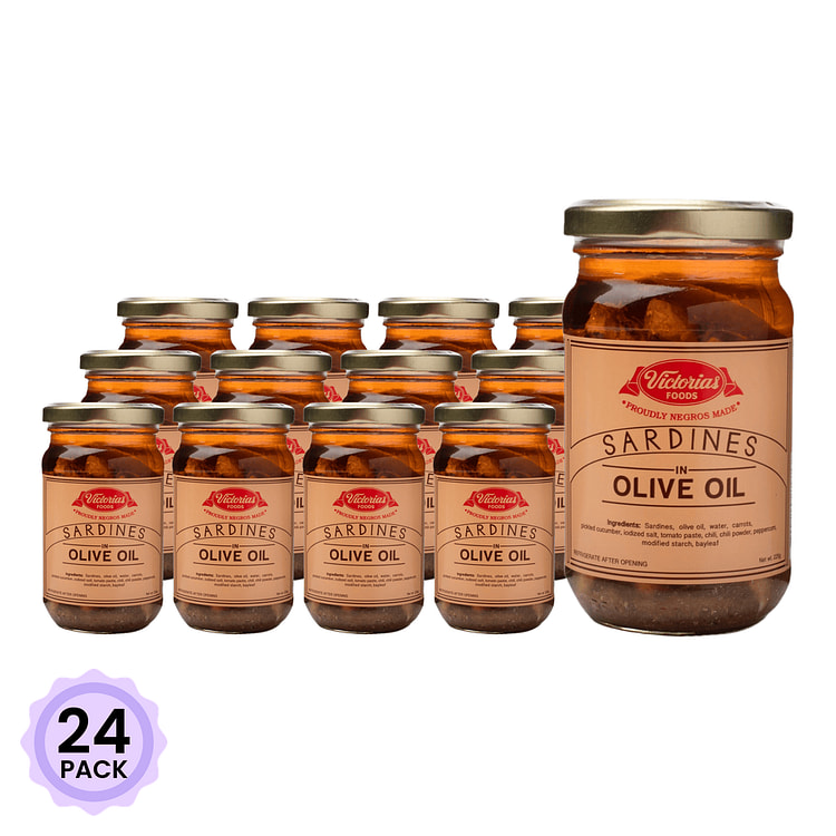 Cá Mòi Ngâm Dầu Oliu Victorias 8 oz*24 pack