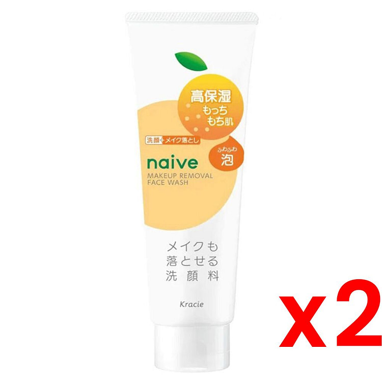 Naive Facial Makeup Cleanser Foam Moist 180gx2 1 count