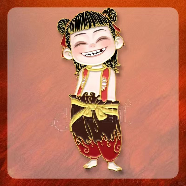 【童年哪吒】金属磁吸冰箱贴 3D立体