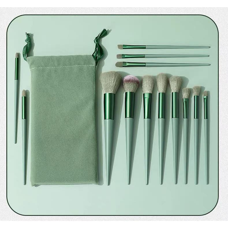 Makeup Brush Set Premium super soft for travel foundation powder concealers,cyan 1 box