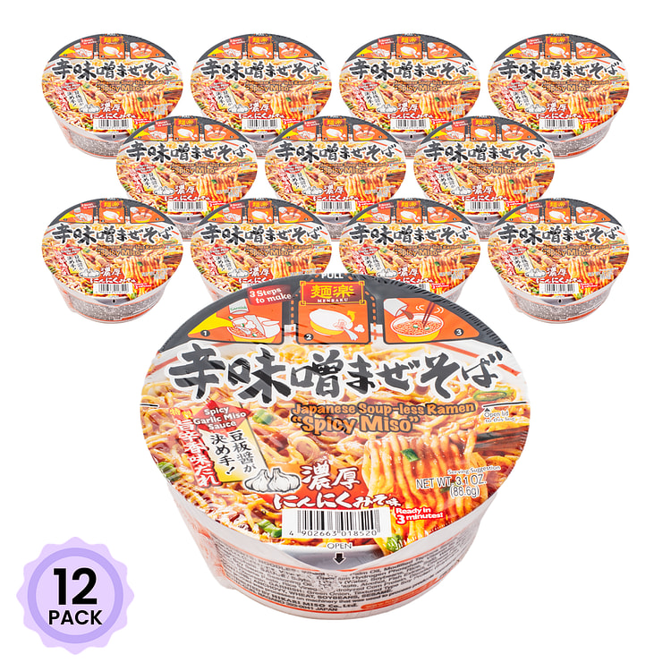Hikari 香辣蒜味味噌炒面 3.1 盎司*12 包