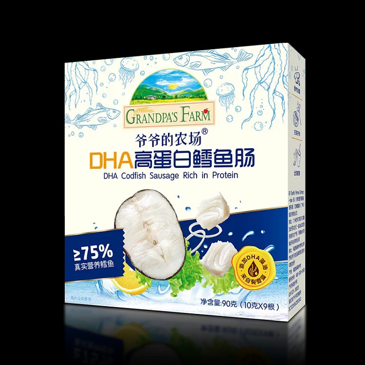 Grandpa's Farm DHA Deep Sea Cod Sausage 90g 90 g