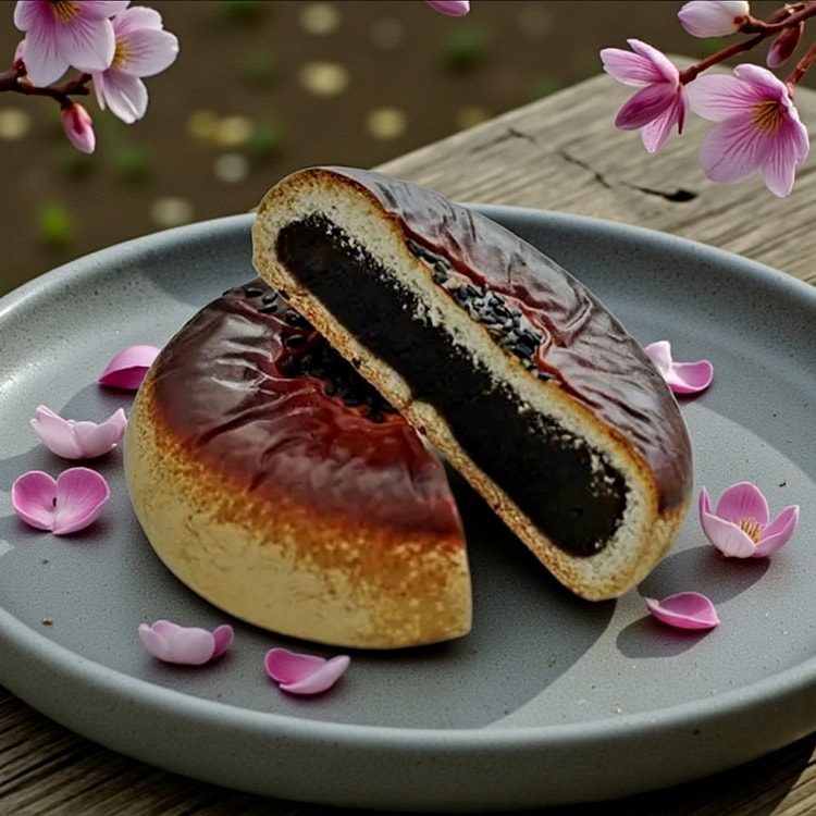 Honma Tsukisamu Black Sesame and Sweet Bean Anpan 325 g