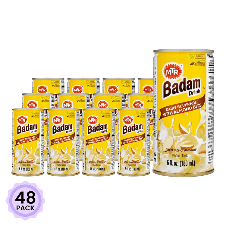 MTR Badam Almond Drink Can 6 fl.oz*48 pack