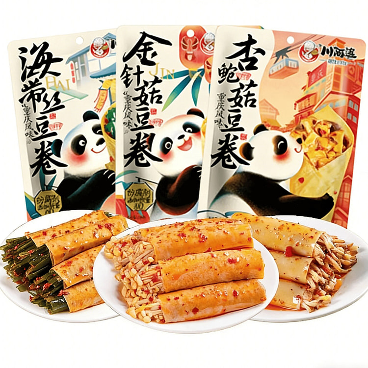 川阿婆金针菇豆皮卷川味深夜解馋小零食118g*1袋 118 克