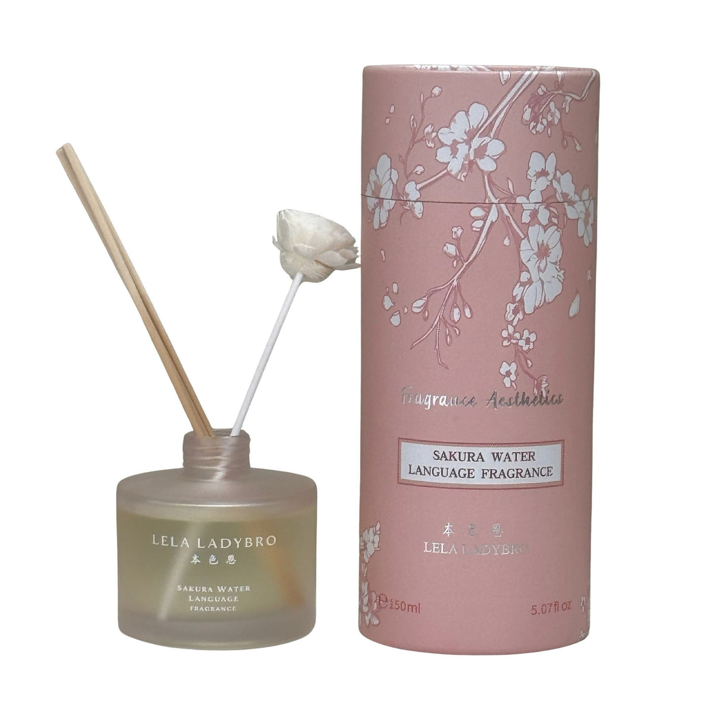 LELA LADYBRO Pink Lover Sakura Water Reed Diffuser 1 bottle