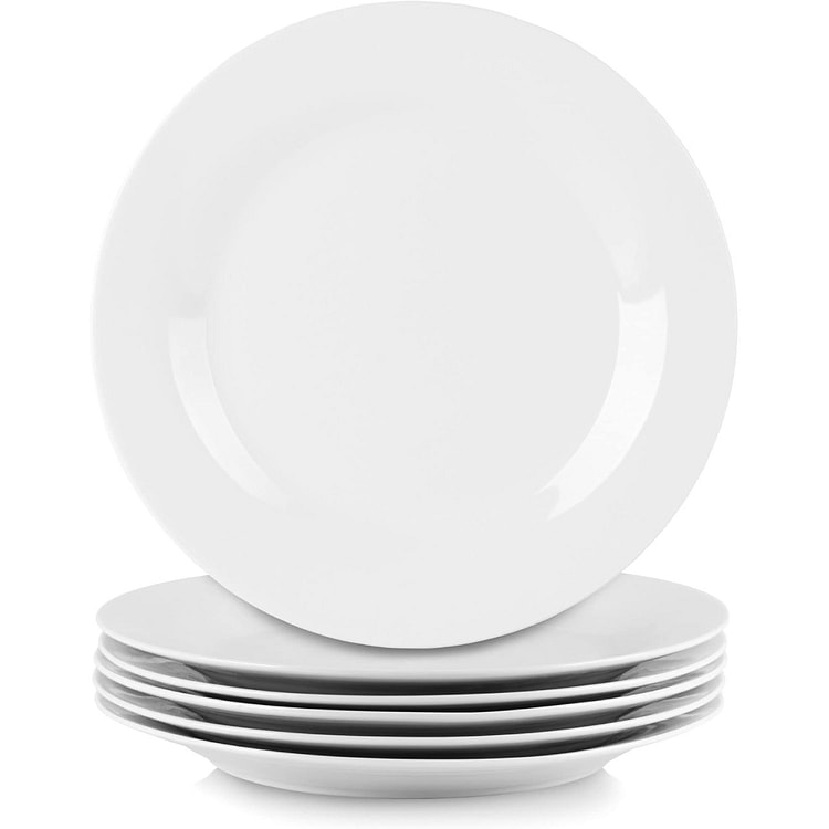 6 PCS Dinner Plates, 10.5Inch Ceramic Plates Set
