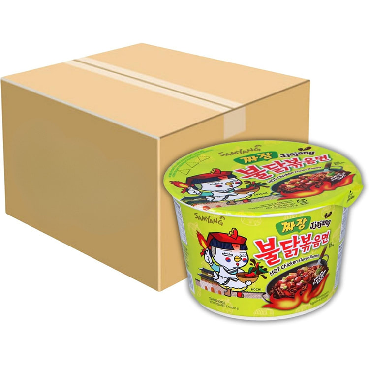 Samyang 炸酱味火鸡拉3.7 盎司 16 包