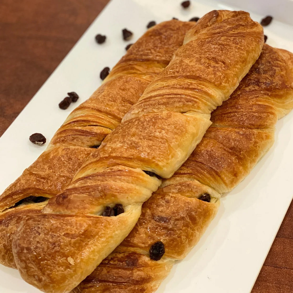 Kee Wah Bakery Fresh trança de uva-passa 1 unidade