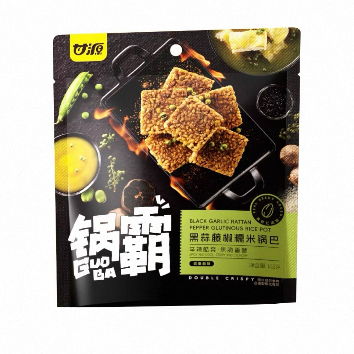 Black Garlic Vine Pepper Flavored Pot Bar 102g 102 g