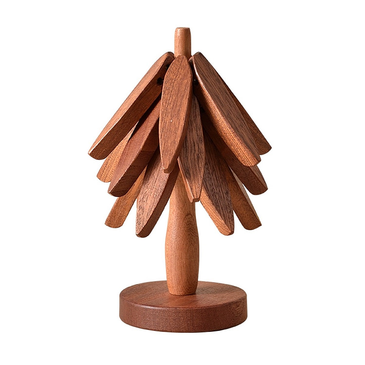 Christmas tree-shaped solid wood heatinsulationpad 1 each