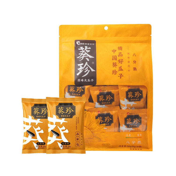 洽洽葵珍八分熟特产葵花籽 坚果干果炒货休闲零食 260 克