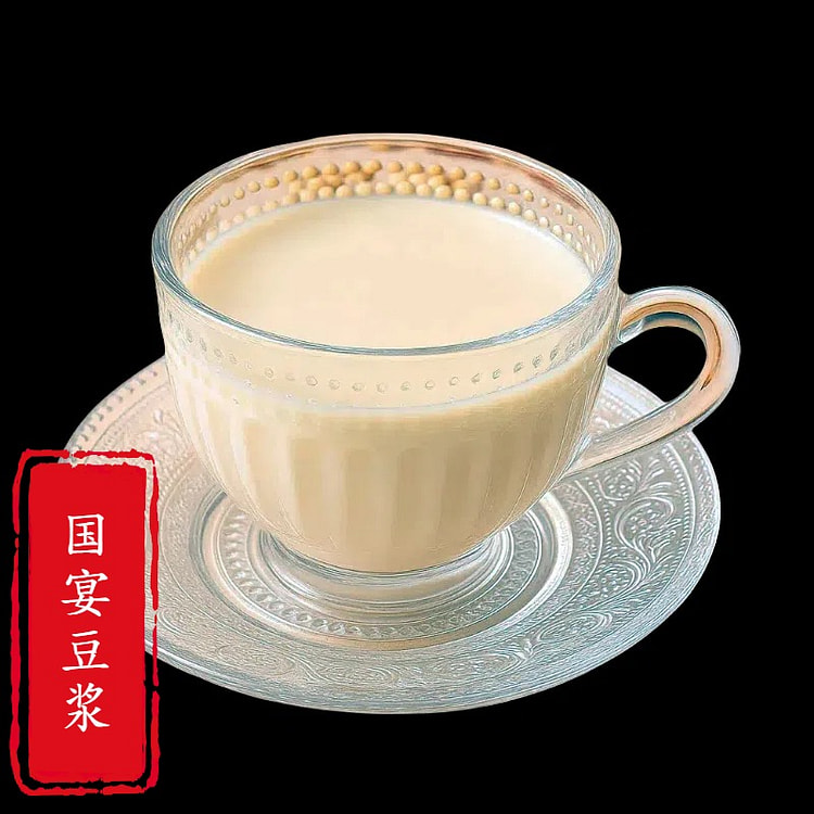 【现磨】甜豆浆 花生+黄豆 16oz  约350g