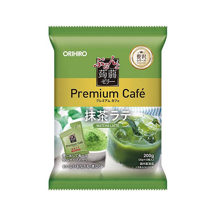オリヒロ こんにゃくプレミアムコーヒー抹茶ラテ味ゼリー 20g×10個