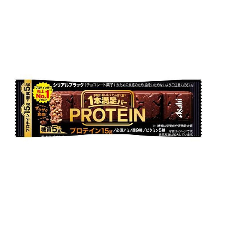 ASAHI 1 Manzoku Bar Protein Black 39 g