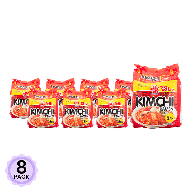 不倒翁 泡菜拉面方便面 120g*5 21.16 盎司*8 包