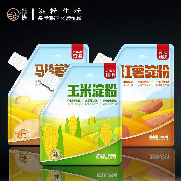 玉涛 淀粉组合（玉米+红薯+马铃薯）600g 烹调勾芡食用生粉