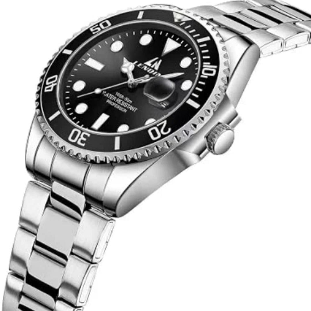 Budget Men’s Stainless Steel Waterproof Watch / Ad 1 box