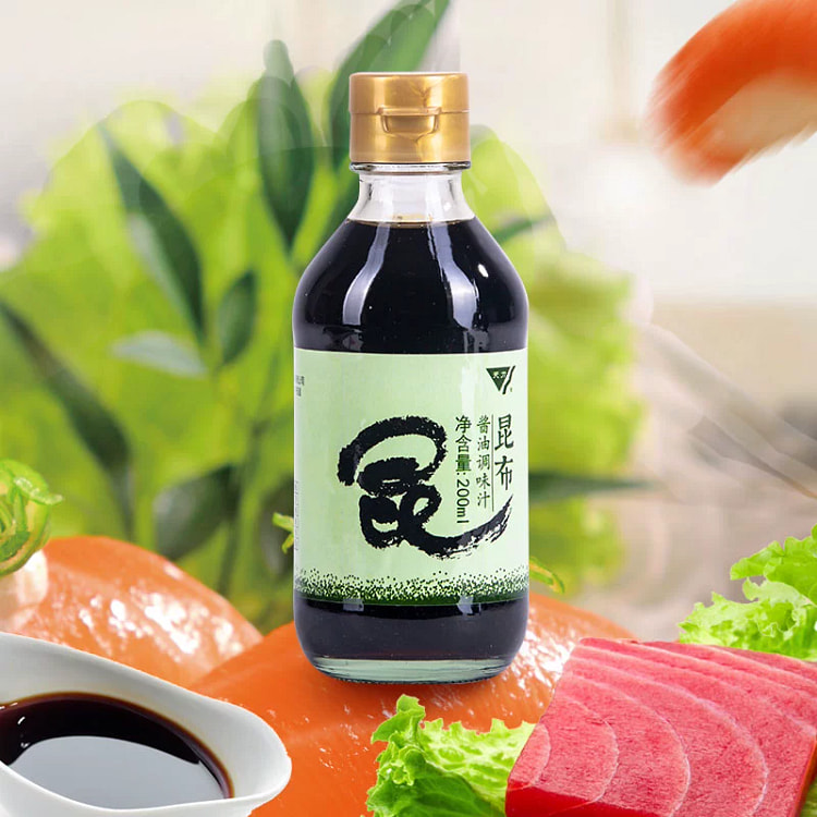 天力昆布酱油200ml*1瓶 日料乌冬面荞麦面汁