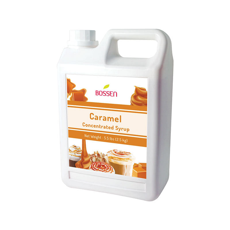Bossen Caramel Flavored Syrup 5.5 lb Bottle 5.5 lb