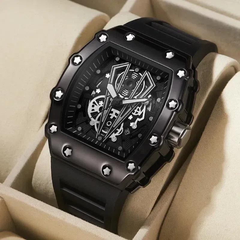 Quartz Waterproof Sport Square Luminous Watch For 1 box