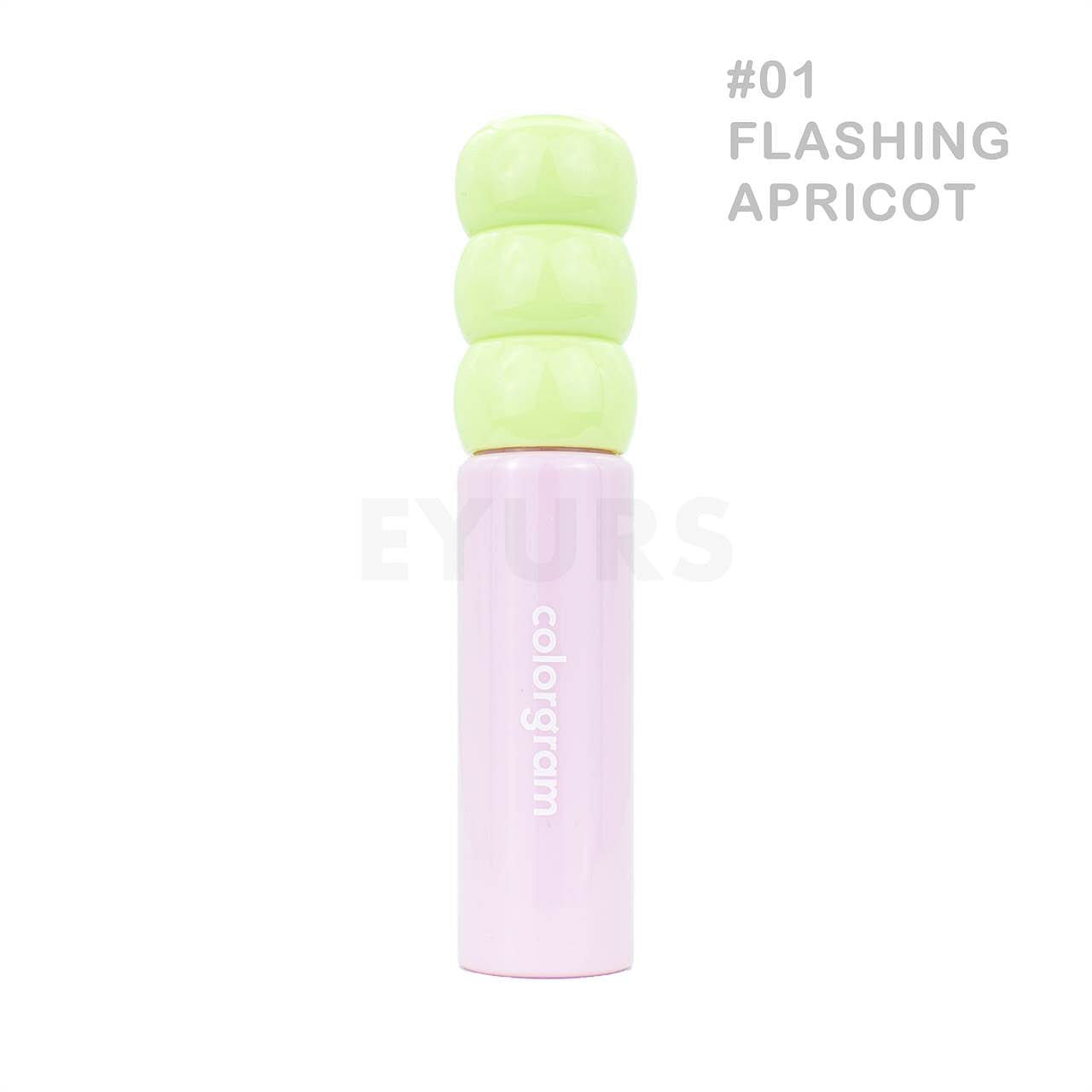 colorgram – Fruity Glass Tint (10 Colors) #01 Flashing Apricot 1 each