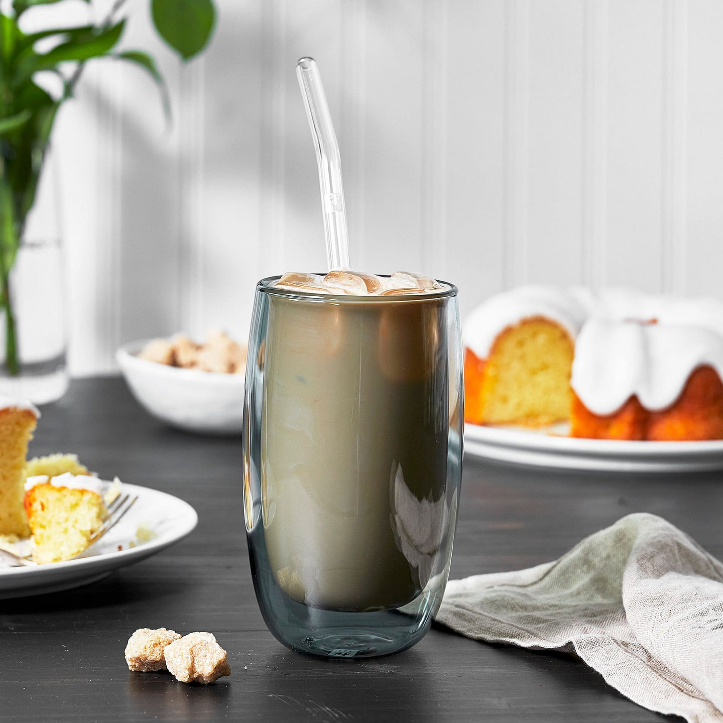 ZWILLING Sorrento 8-pc Double-Wall Latte Glass & Straw Set 1 each